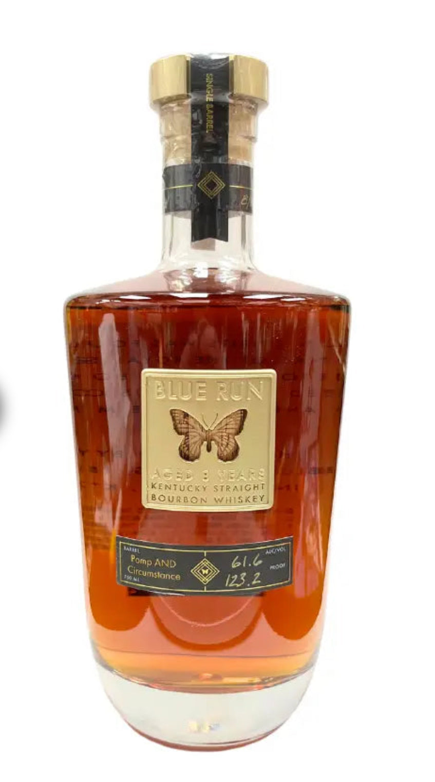 BLUE RUN 8 YEAR STRAIGHT BOURBON BARREL POMP AND CIRCUMSTANCE
