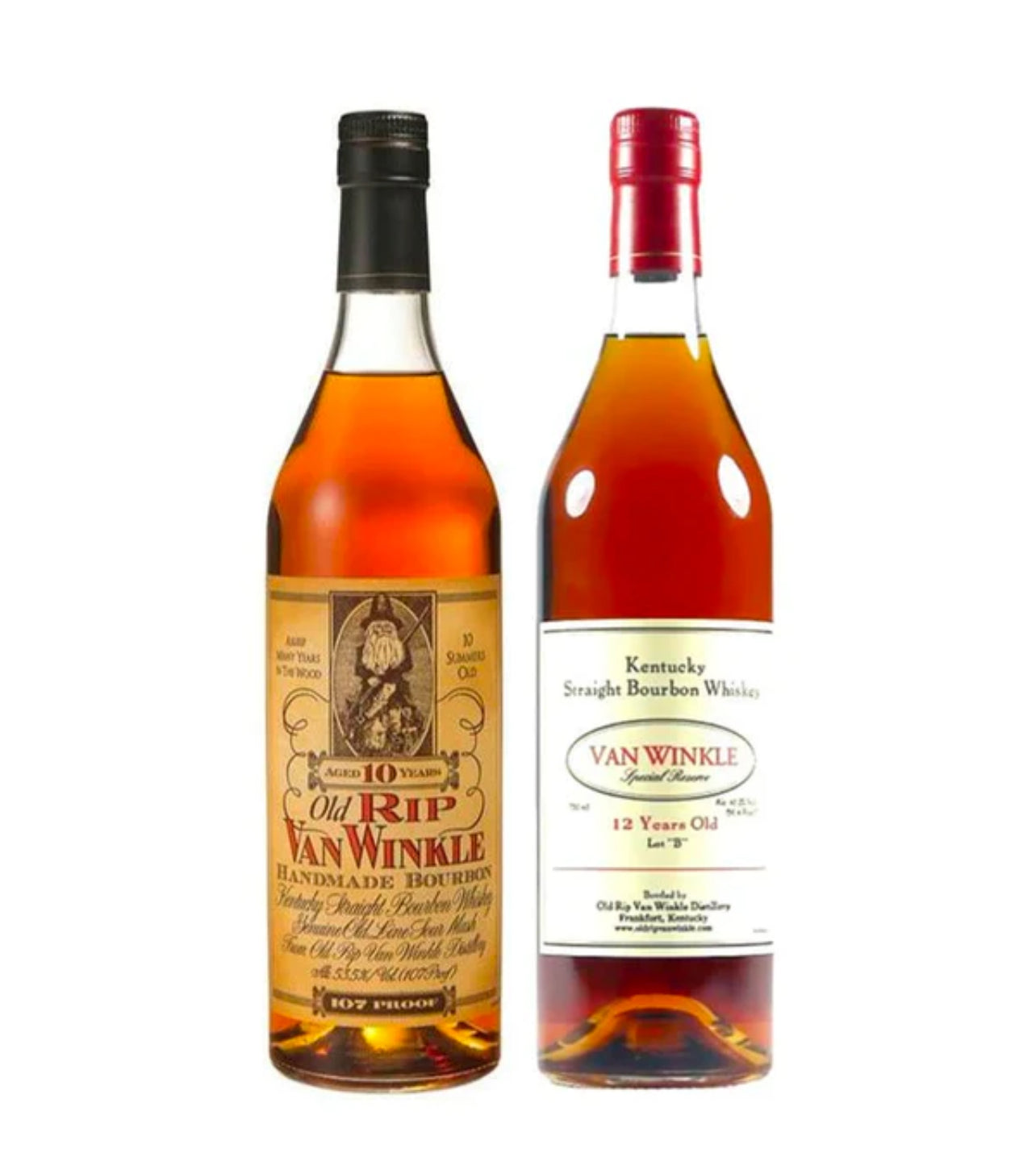 Old Rip Van Winkle 10 Year & Pappy Van Winkle 12 Year Bourbon Bundle
