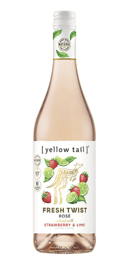 YELLOW TAIL FRESH TWIST STRAWBERRY AND LIME 750ML