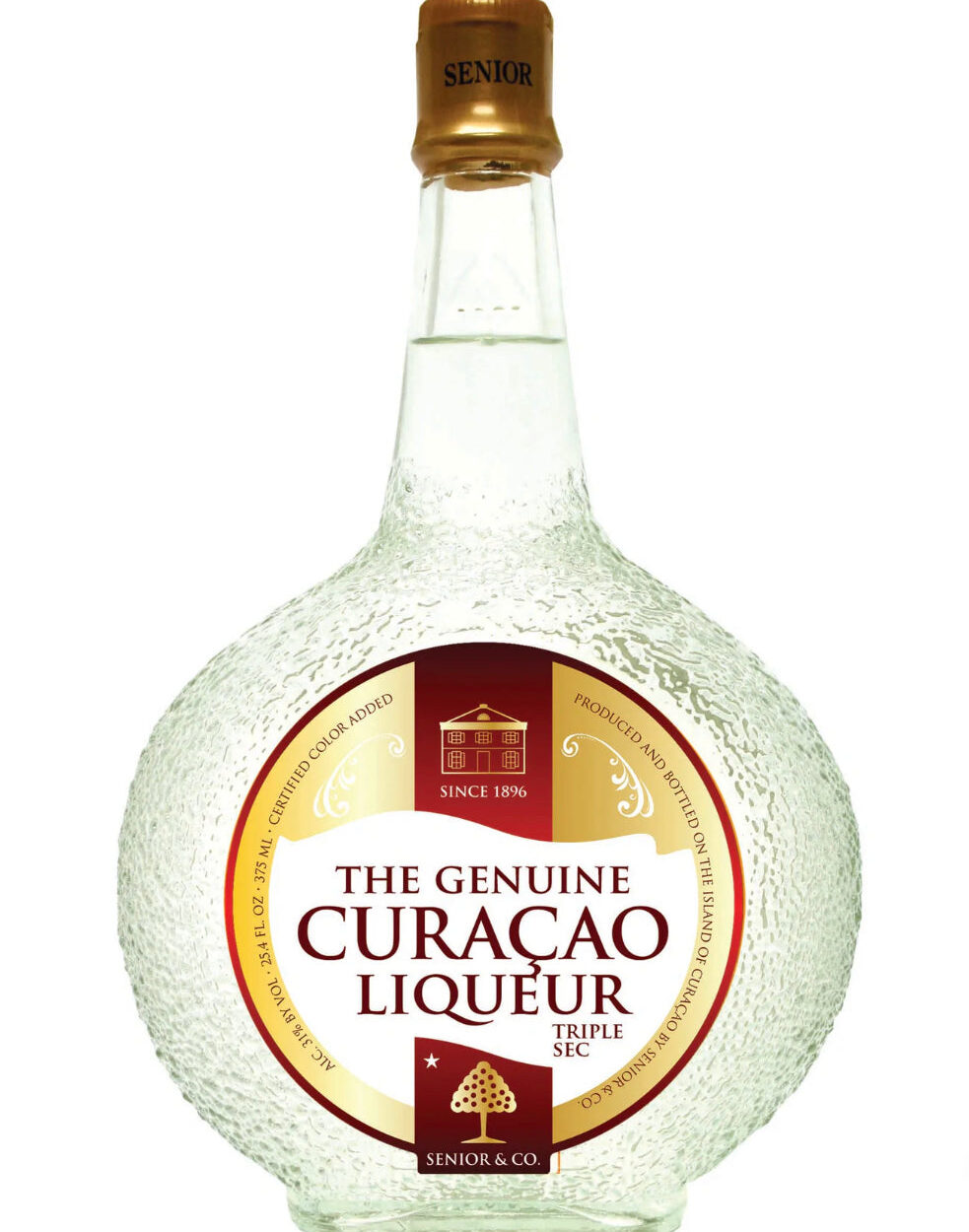 Senior & Co The Genuine Clear Curacao Liqueur 62 Proof